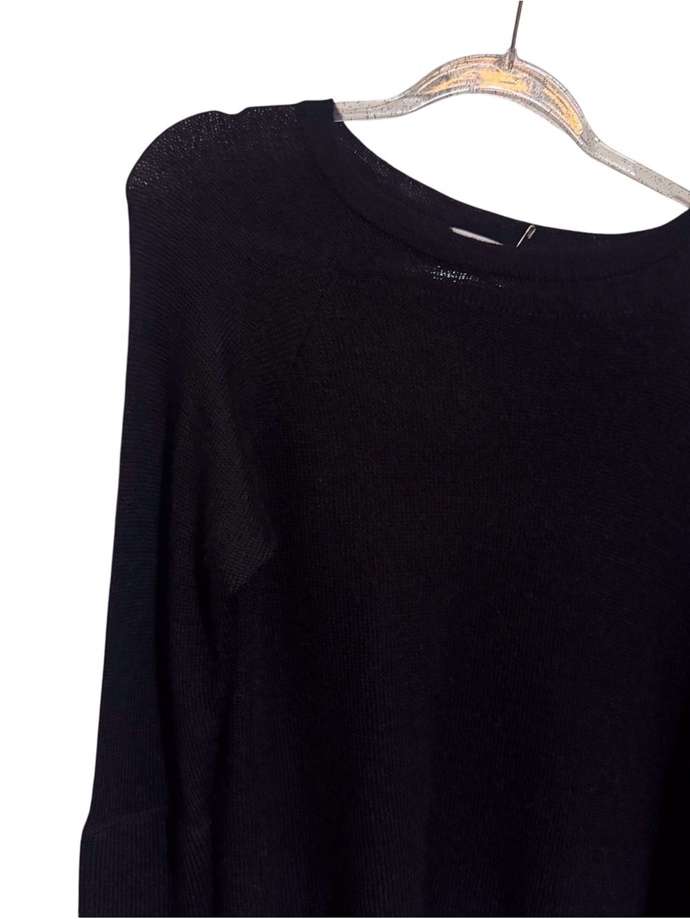 Helmut Lang Size Small Black Asymmetrical Alpaca Poncho Sweater Cozy Designer - Picture 3 of 7